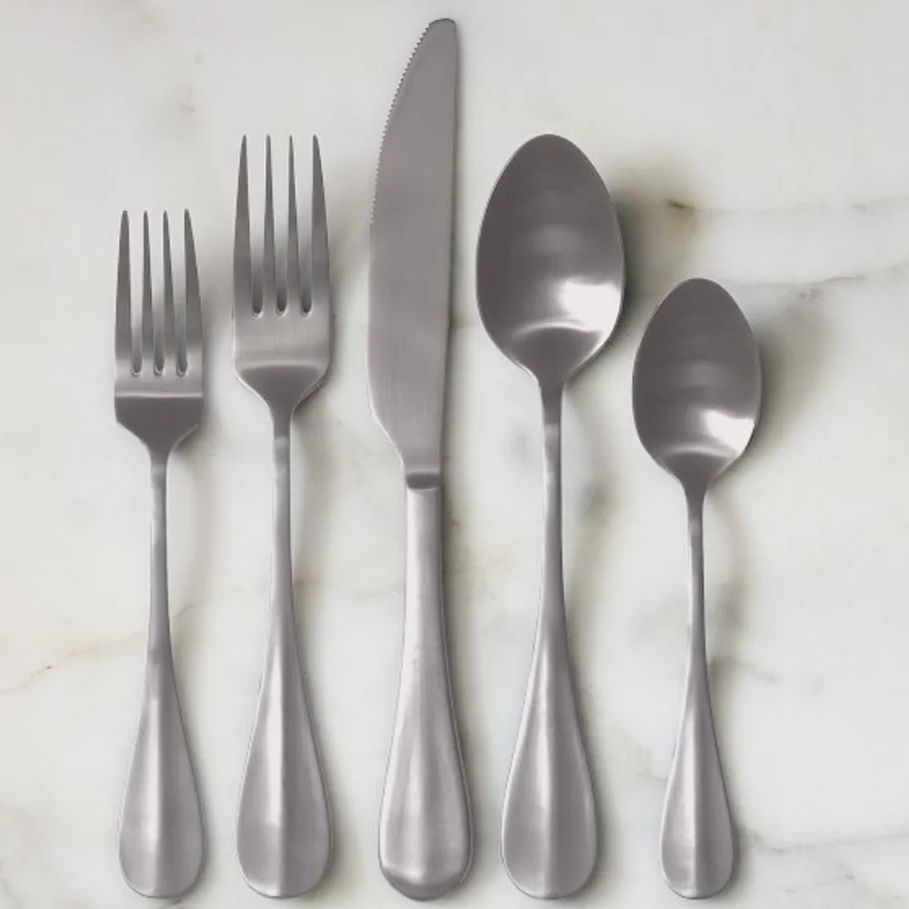 ❤️BUY 2 GET 1 FREE  Cove Silver Flatware Set Sleek Dining Elegance,Color:Vintage